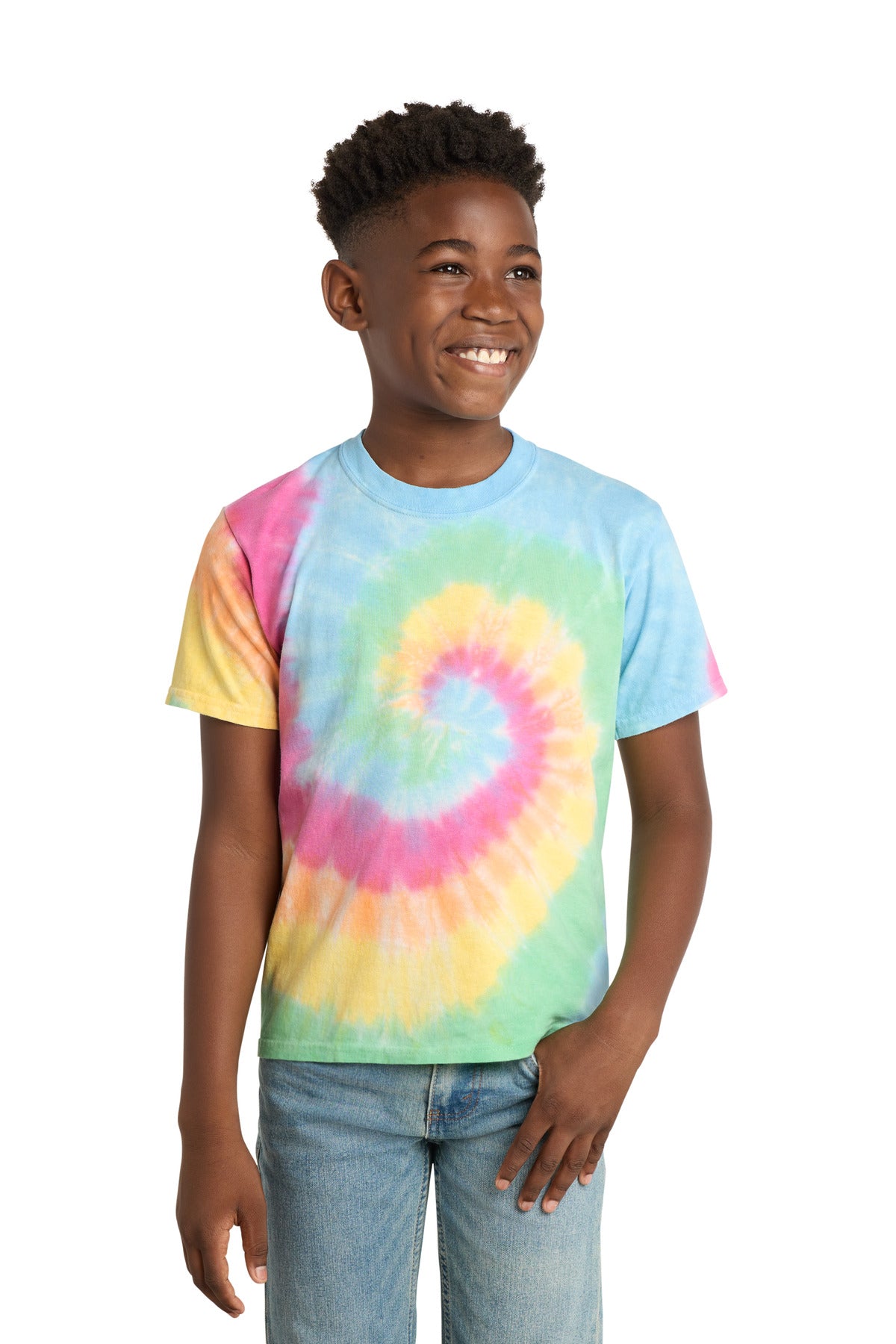 Port & Coâ„¢ Youth Tie-Dye Tee. PC147Y