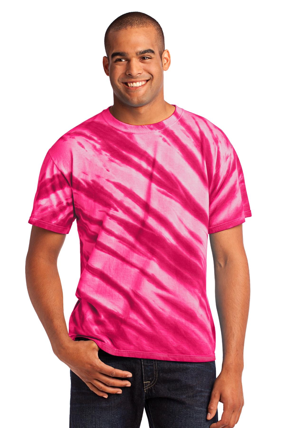 Port & Company? - Tiger Stripe Tie-Dye Tee. PC148