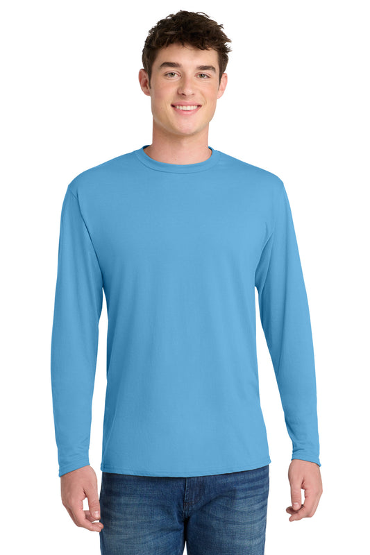 Port & Coƒ?› Long Sleeve Performance Blend Tee. PC381LS