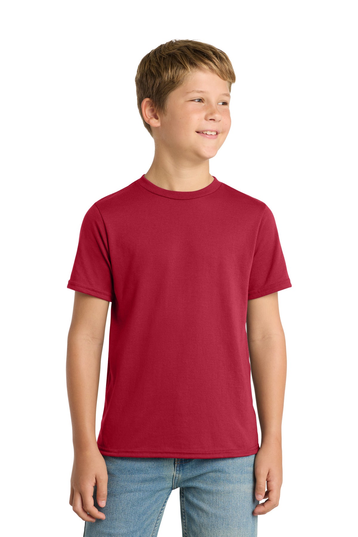 Port & Coâ„¢ Youth Performance Blend Tee. PC381Y