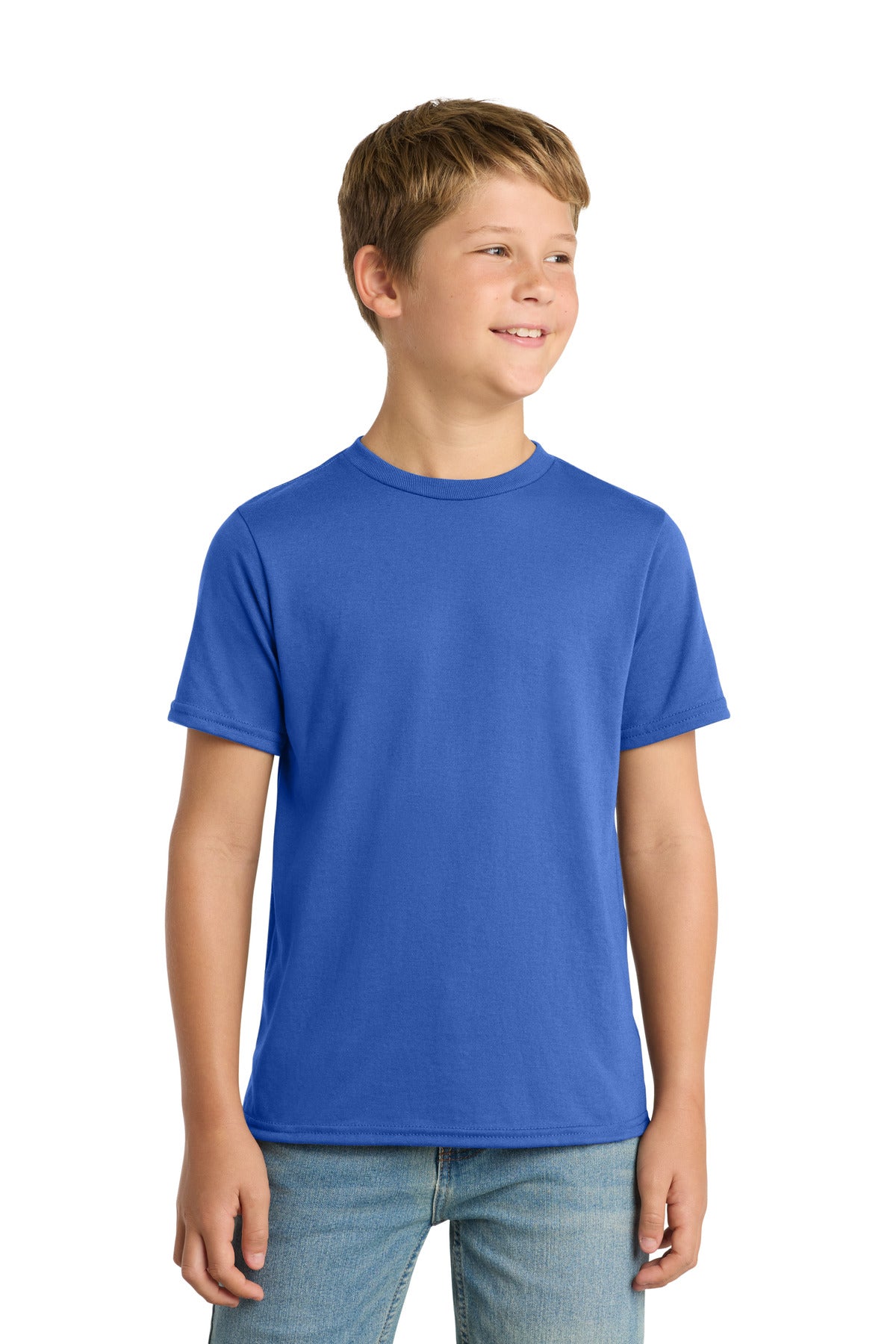 Port & Coƒ?› Youth Performance Blend Tee. PC381Y