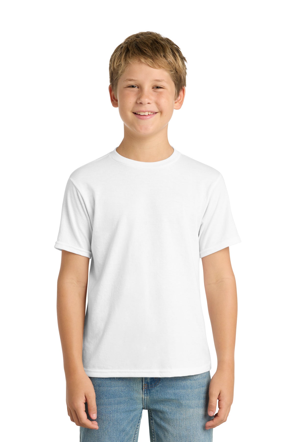 Port & Coâ„¢ Youth Performance Blend Tee. PC381Y