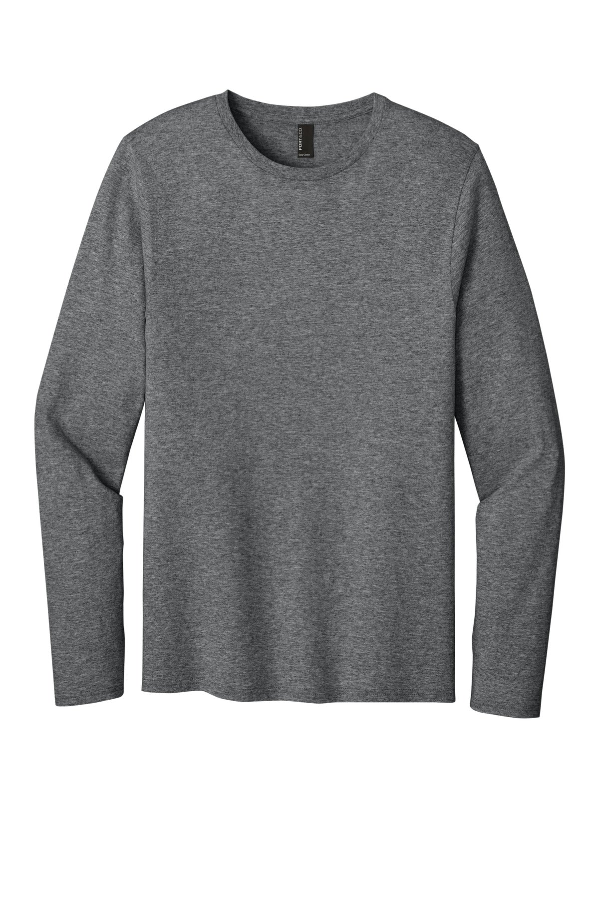 Port & Coƒ?› Easy Cotton Long Sleeve Tee PC43LS