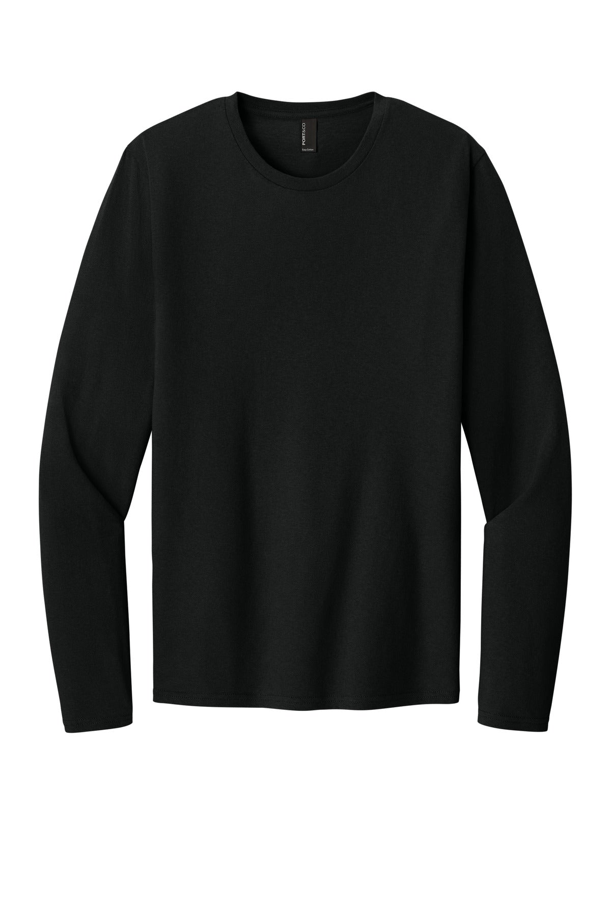 Port & Coƒ?› Easy Cotton Long Sleeve Tee PC43LS