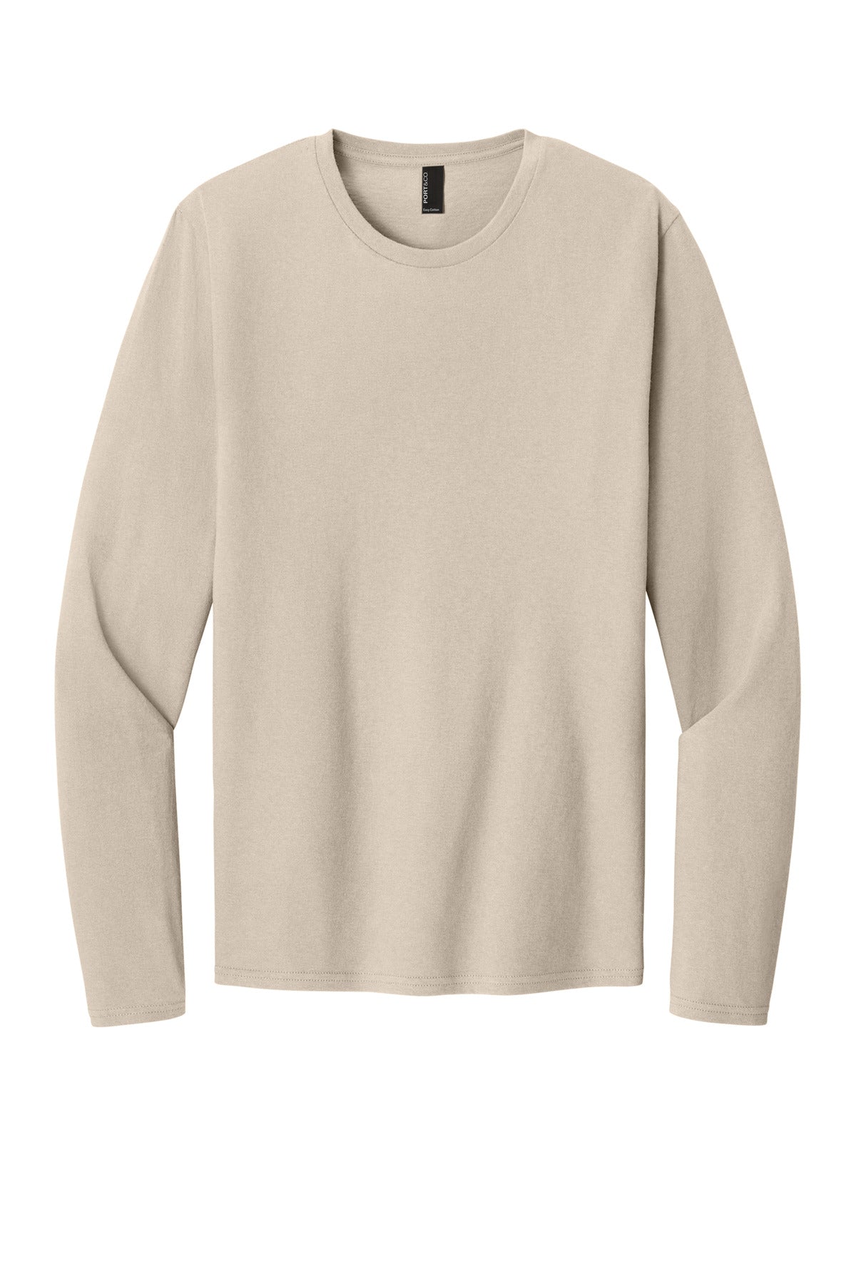Port & Coƒ?› Easy Cotton Long Sleeve Tee PC43LS