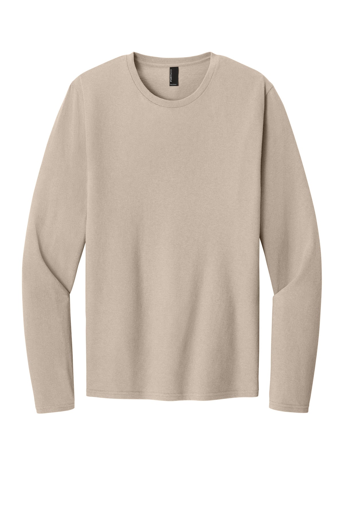 Port & Coâ„¢ Easy Cotton Long Sleeve Tee PC43LS