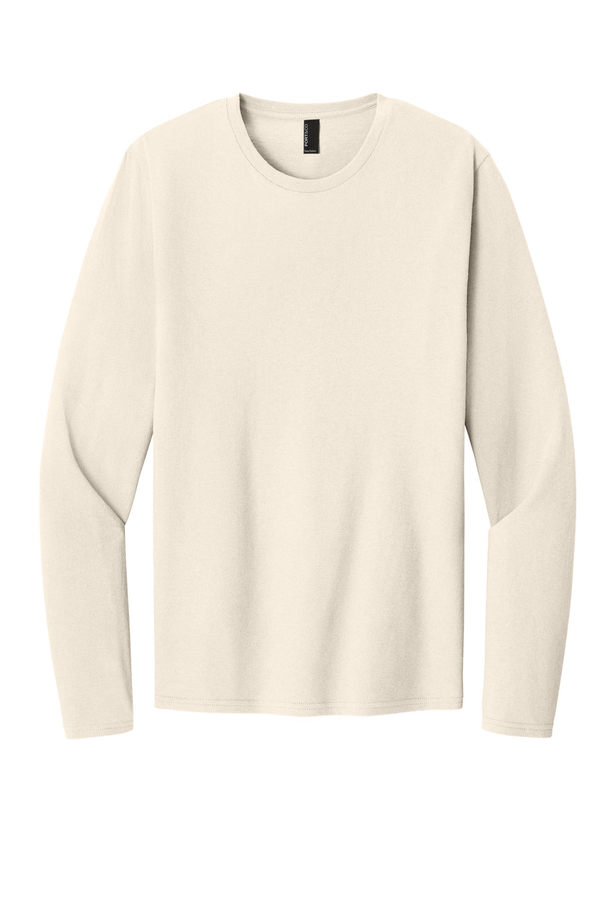 Port & Coƒ?› Easy Cotton Long Sleeve Tee PC43LS