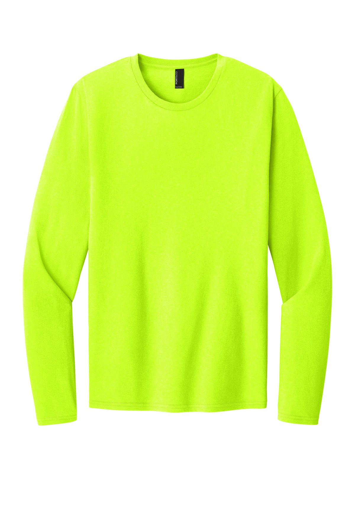 Port & Coƒ?› Easy Cotton Long Sleeve Tee PC43LS