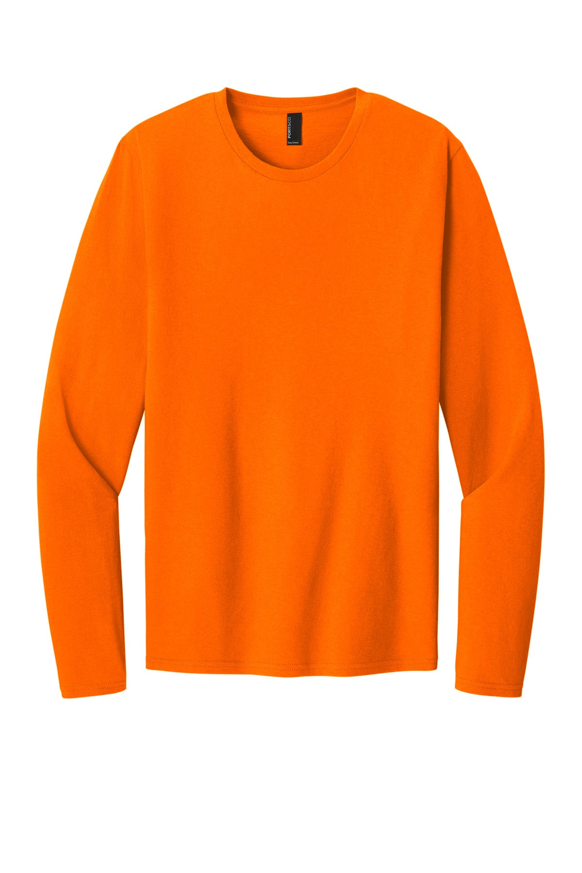 Port & Coƒ?› Easy Cotton Long Sleeve Tee PC43LS