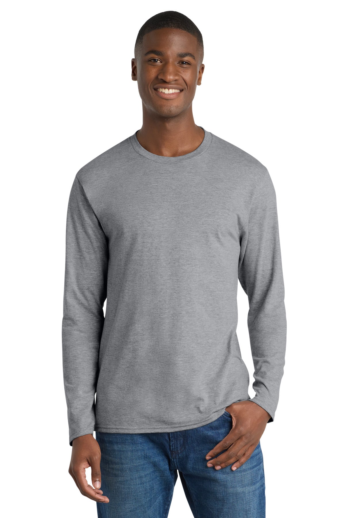 Port & Coƒ?› Long Sleeve Fan Favorite Tee. PC450LS