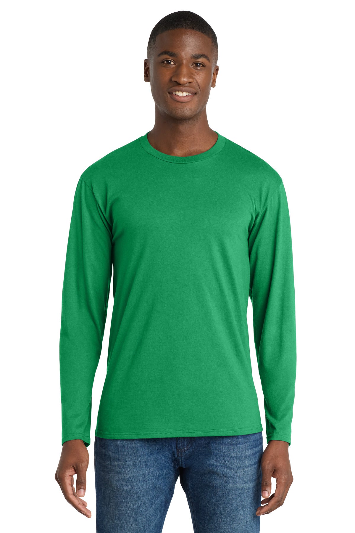 Port & Coƒ?› Long Sleeve Fan Favorite Tee. PC450LS