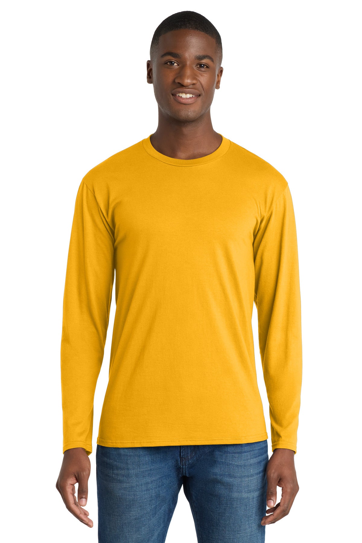 Port & Coƒ?› Long Sleeve Fan Favorite Tee. PC450LS