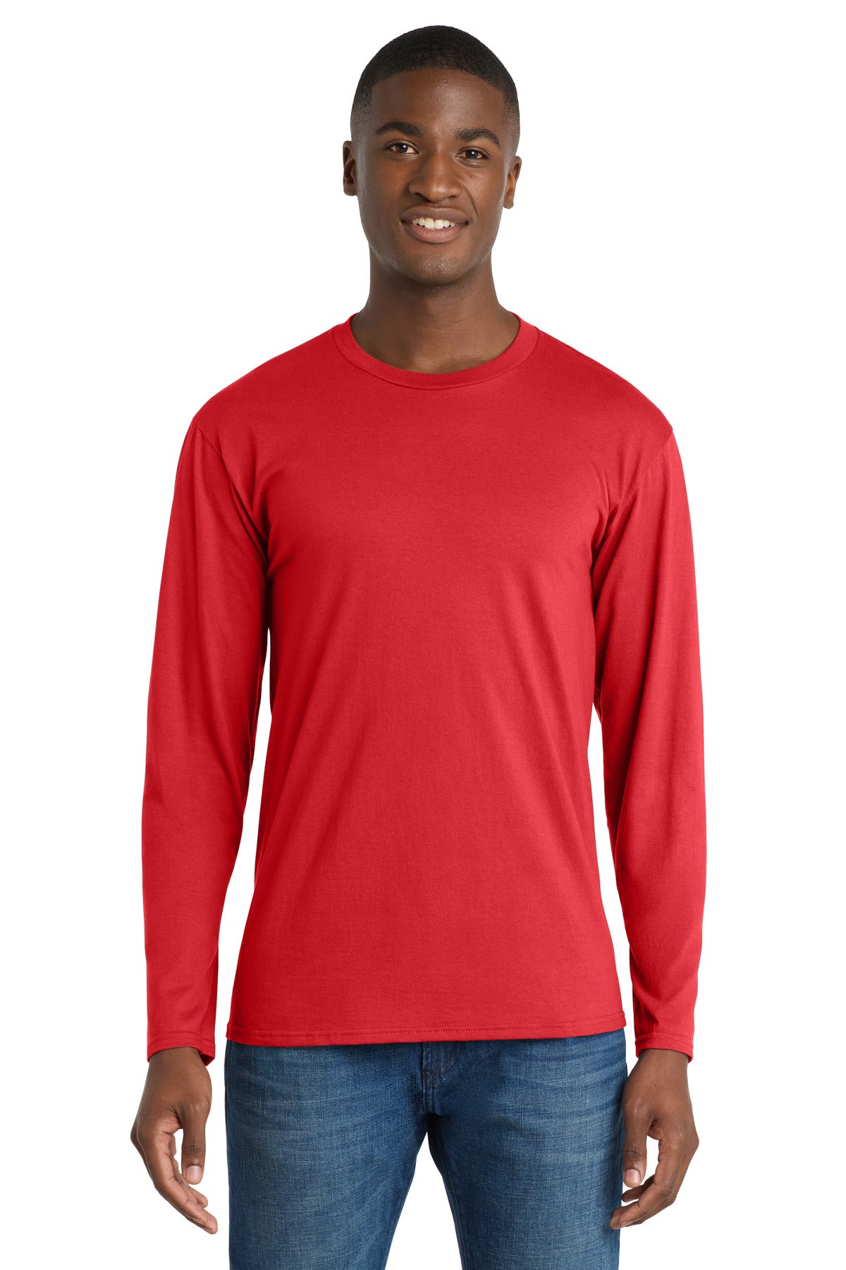 Port & Coƒ?› Long Sleeve Fan Favorite Tee. PC450LS
