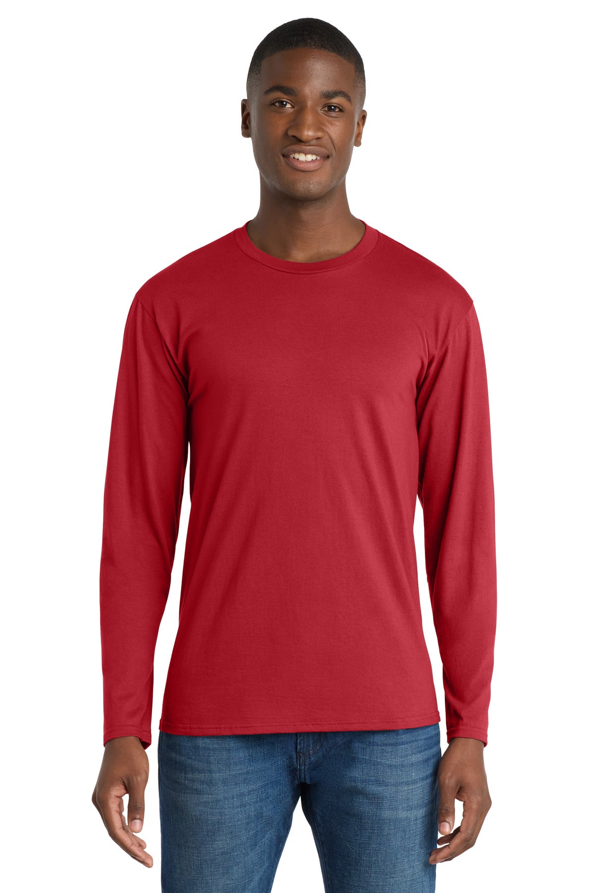 Port & Coƒ?› Long Sleeve Fan Favorite Tee. PC450LS