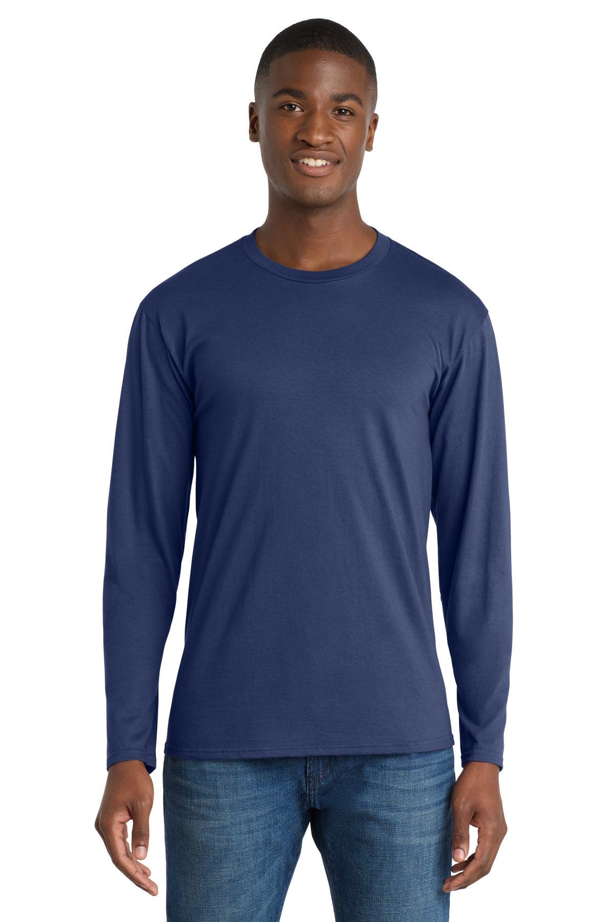 Port & Coƒ?› Long Sleeve Fan Favorite Tee. PC450LS