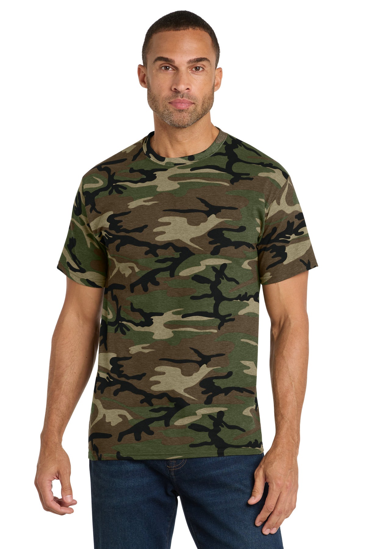 Port & Coâ„¢ Core Cotton Camo Tee.  PC54C