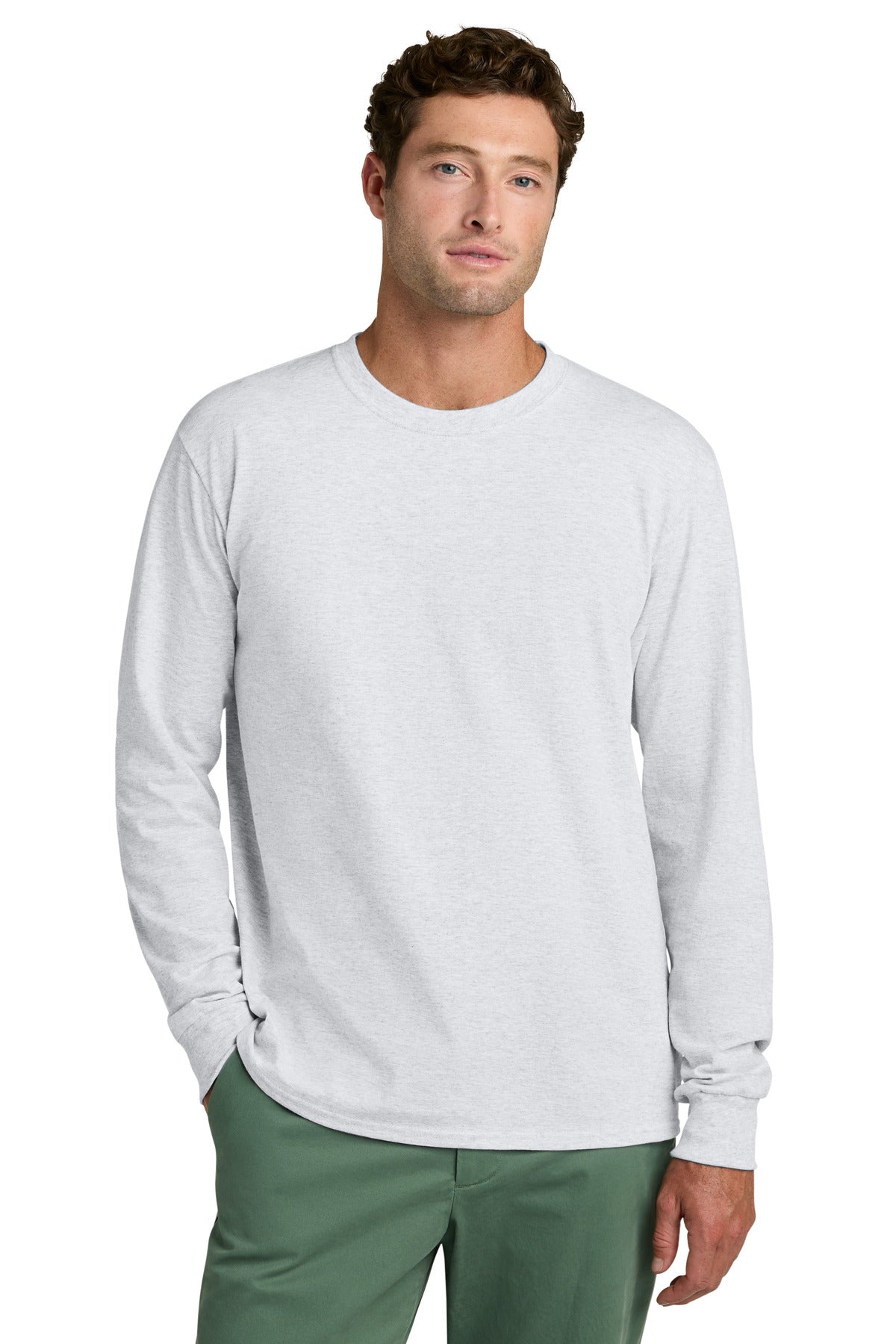 Port & Coƒ?› Long Sleeve Core Cotton Tee. PC54LS
