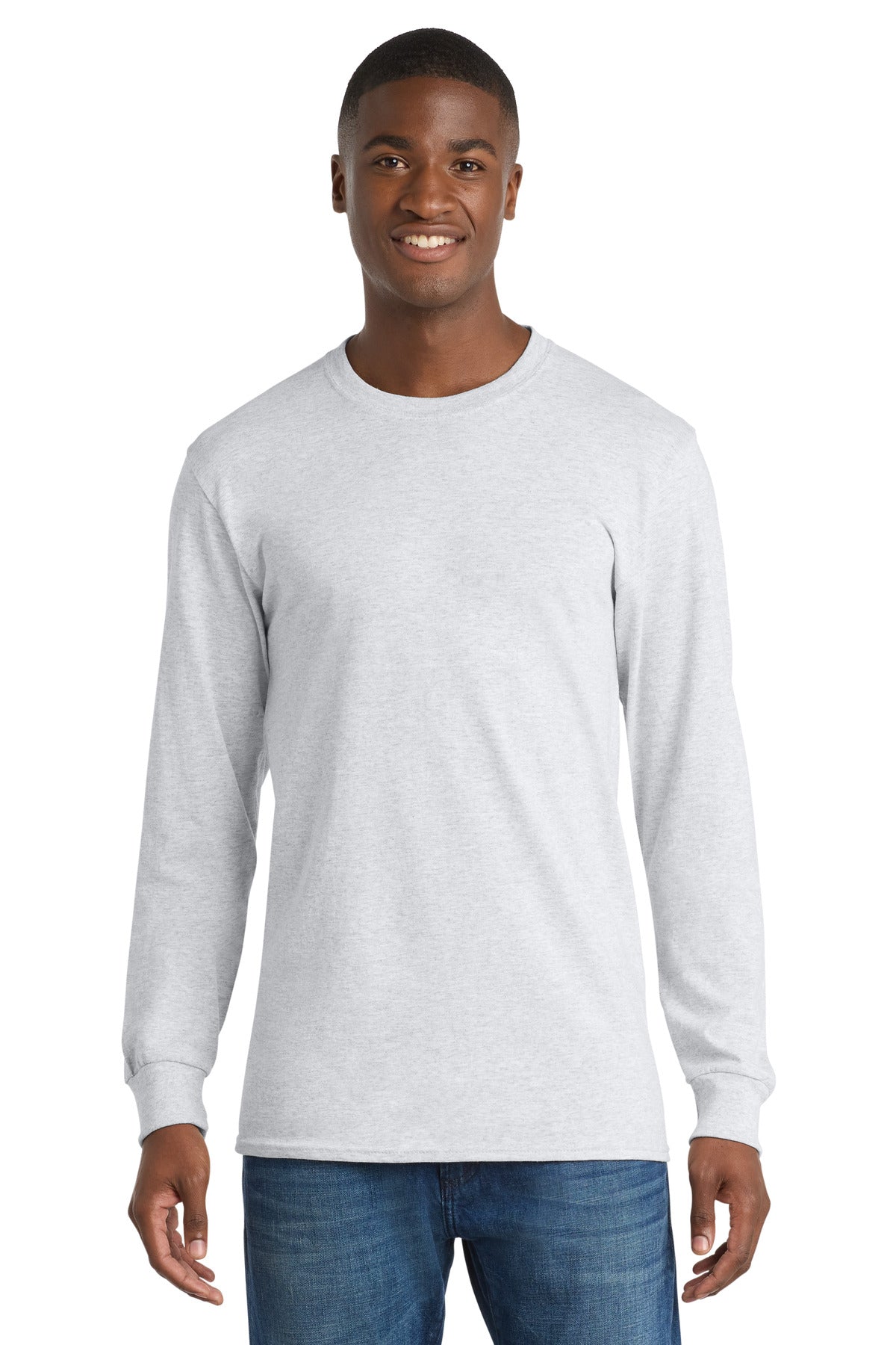 Port & Coâ„¢ Long Sleeve Core Cotton Tee. PC54LS