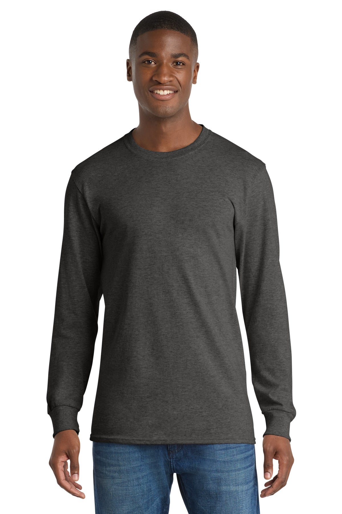 Port & Coâ„¢ Long Sleeve Core Cotton Tee. PC54LS