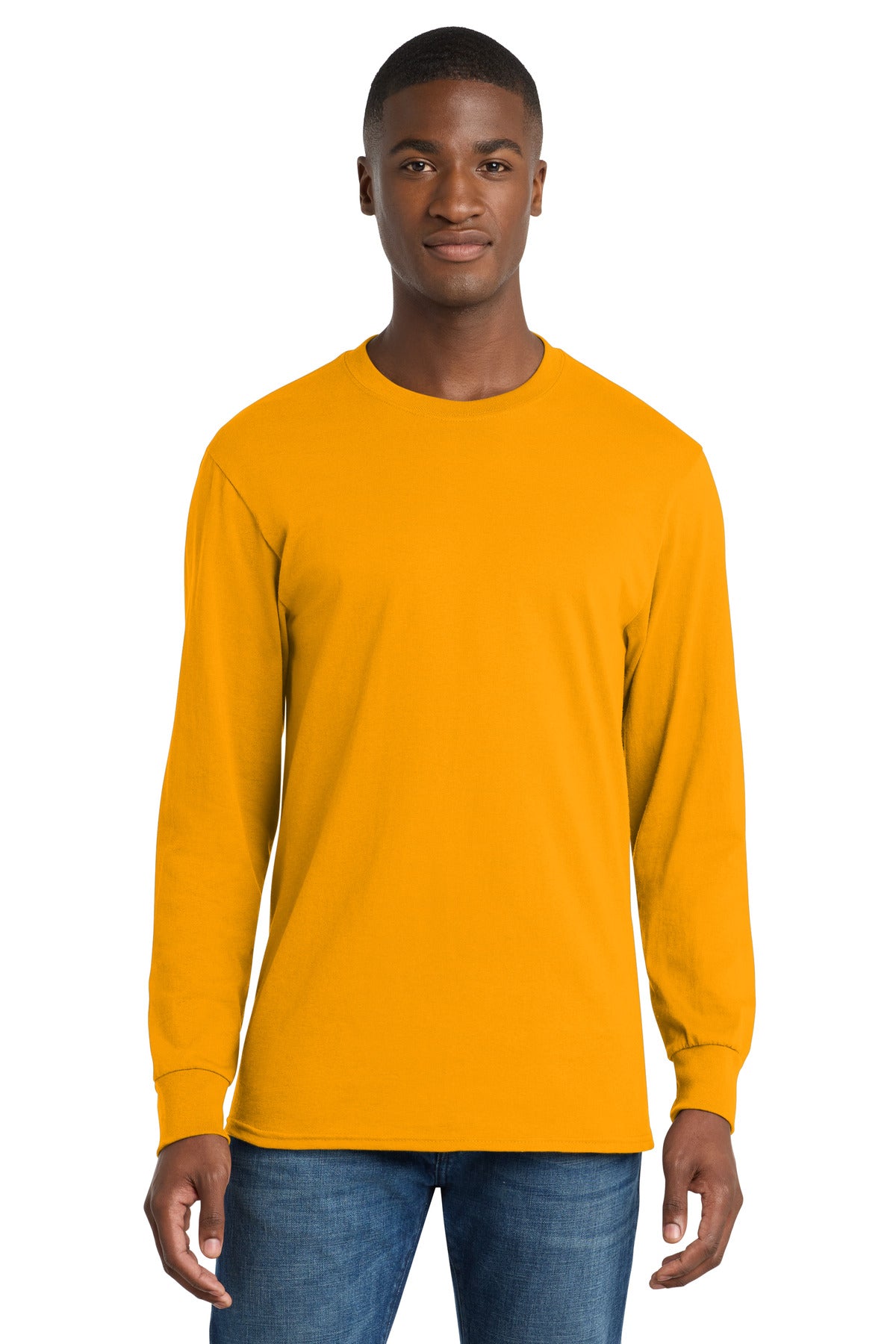 Port & Coâ„¢ Long Sleeve Core Cotton Tee. PC54LS