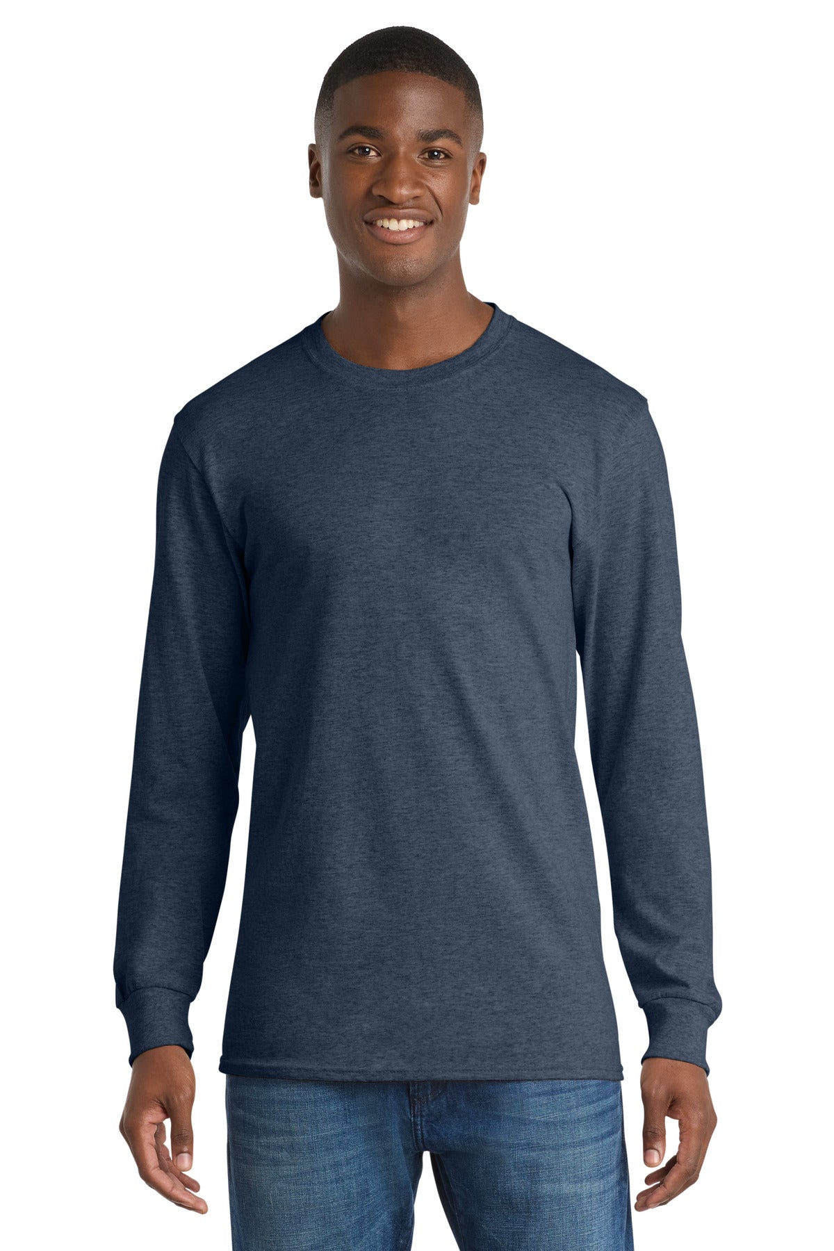 Port & Coâ„¢ Long Sleeve Core Cotton Tee. PC54LS