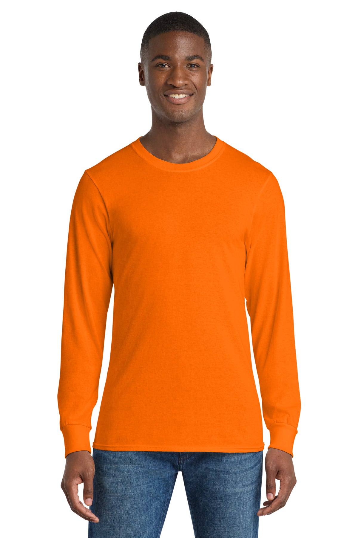 Port & Coâ„¢ Long Sleeve Core Cotton Tee. PC54LS