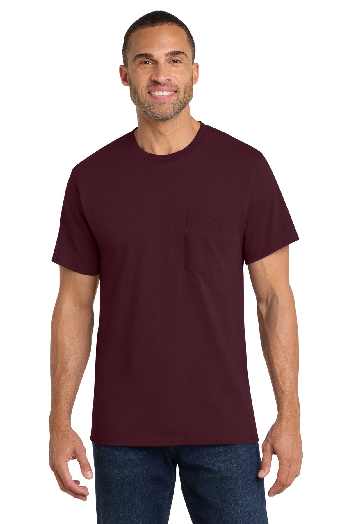 Port & Coƒ?› Core Cotton Pocket Tee. PC54P