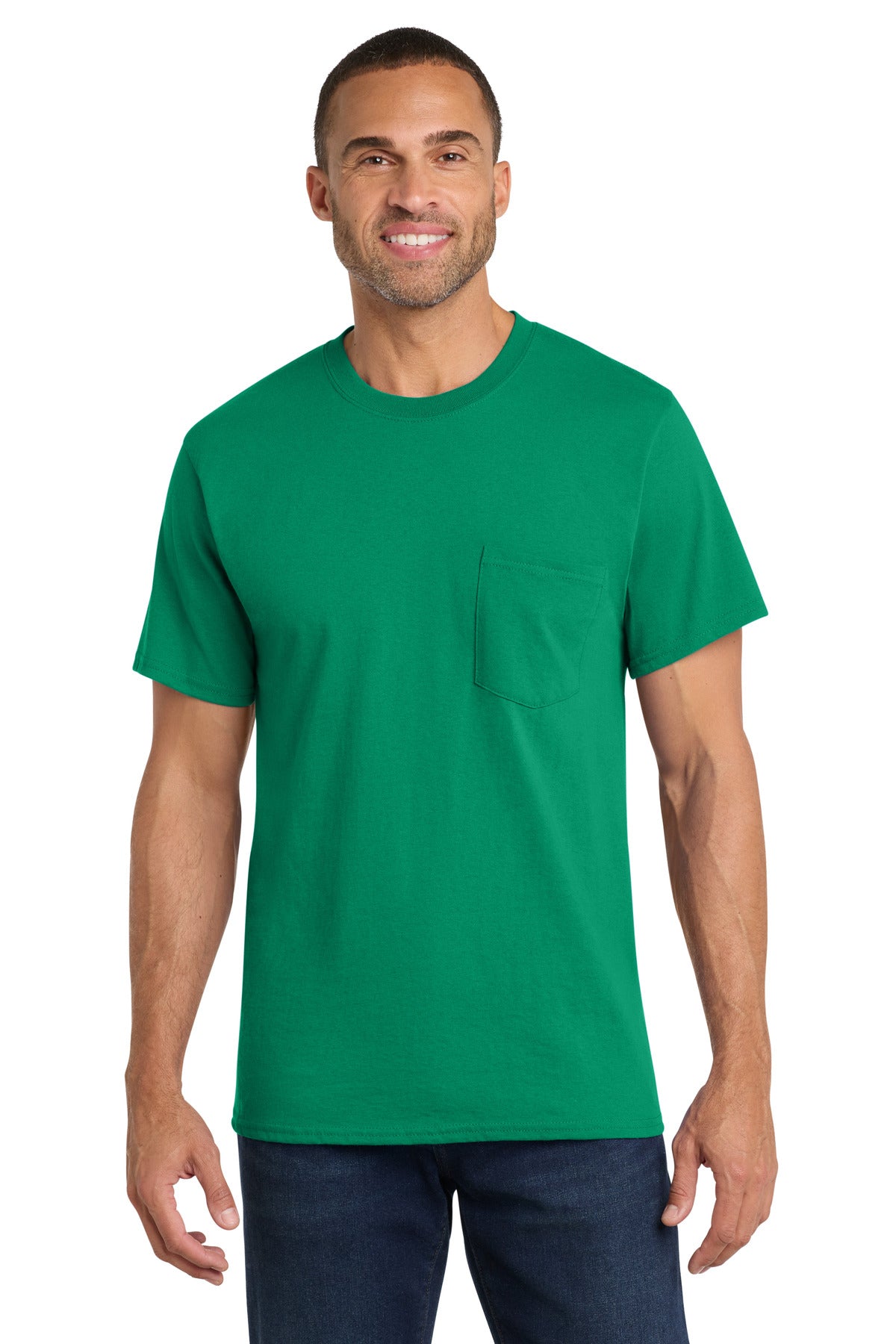 Port & Coƒ?› Core Cotton Pocket Tee. PC54P