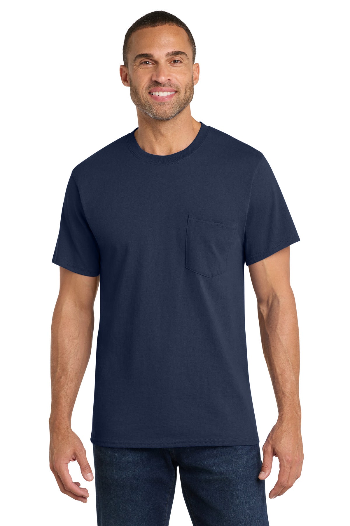 Port & Coƒ?› Core Cotton Pocket Tee. PC54P