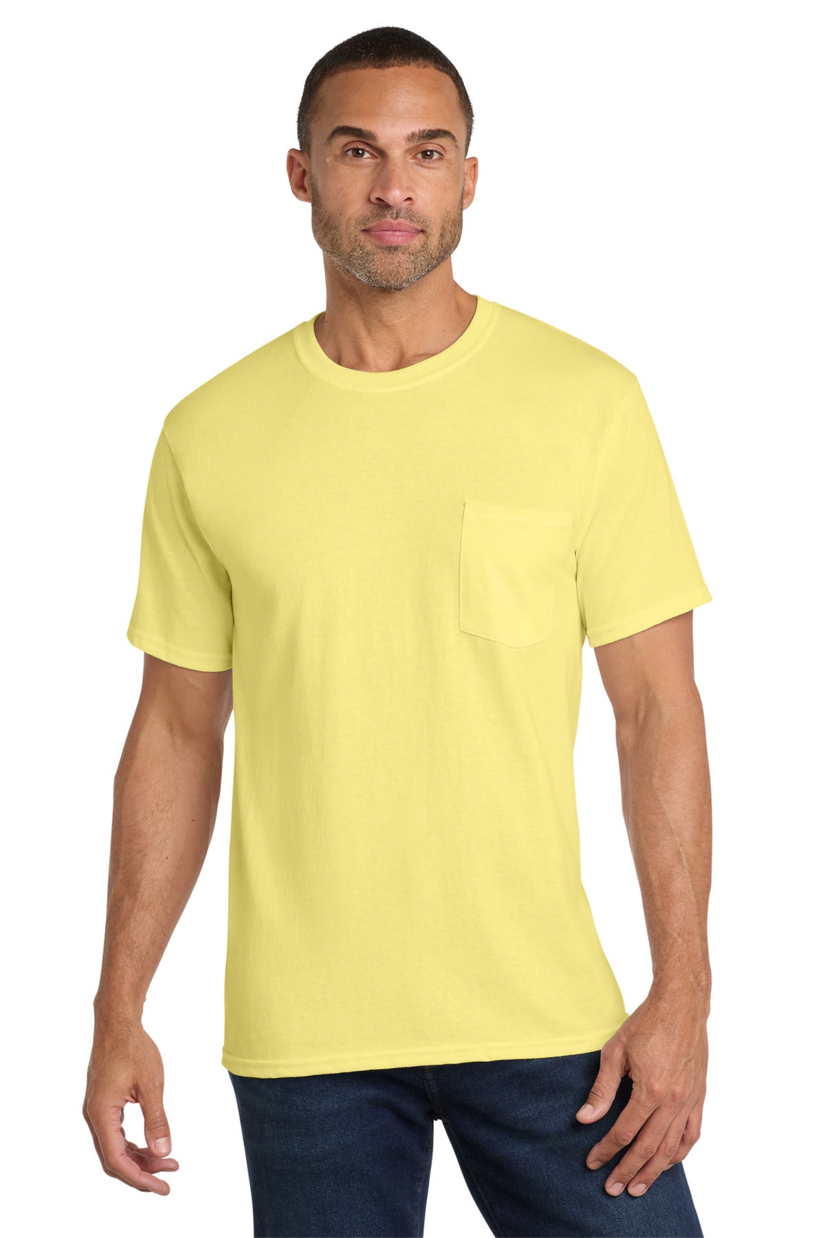 Port & Coƒ?› Core Cotton Pocket Tee. PC54P