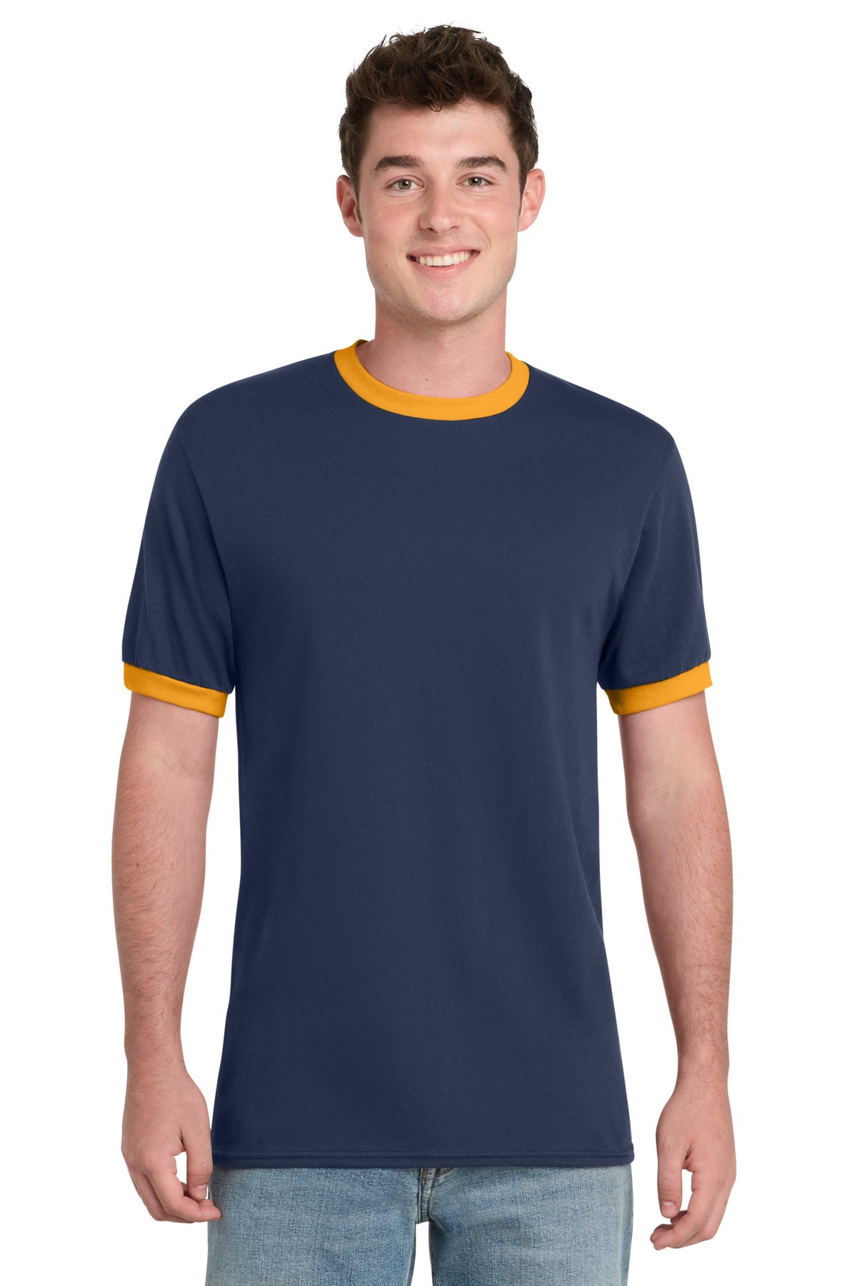Port & Coƒ?› Core Cotton Ringer Tee.  PC54R