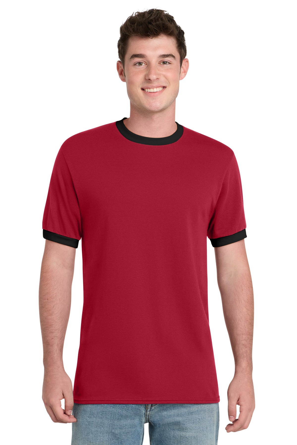 Port & Coƒ?› Core Cotton Ringer Tee.  PC54R
