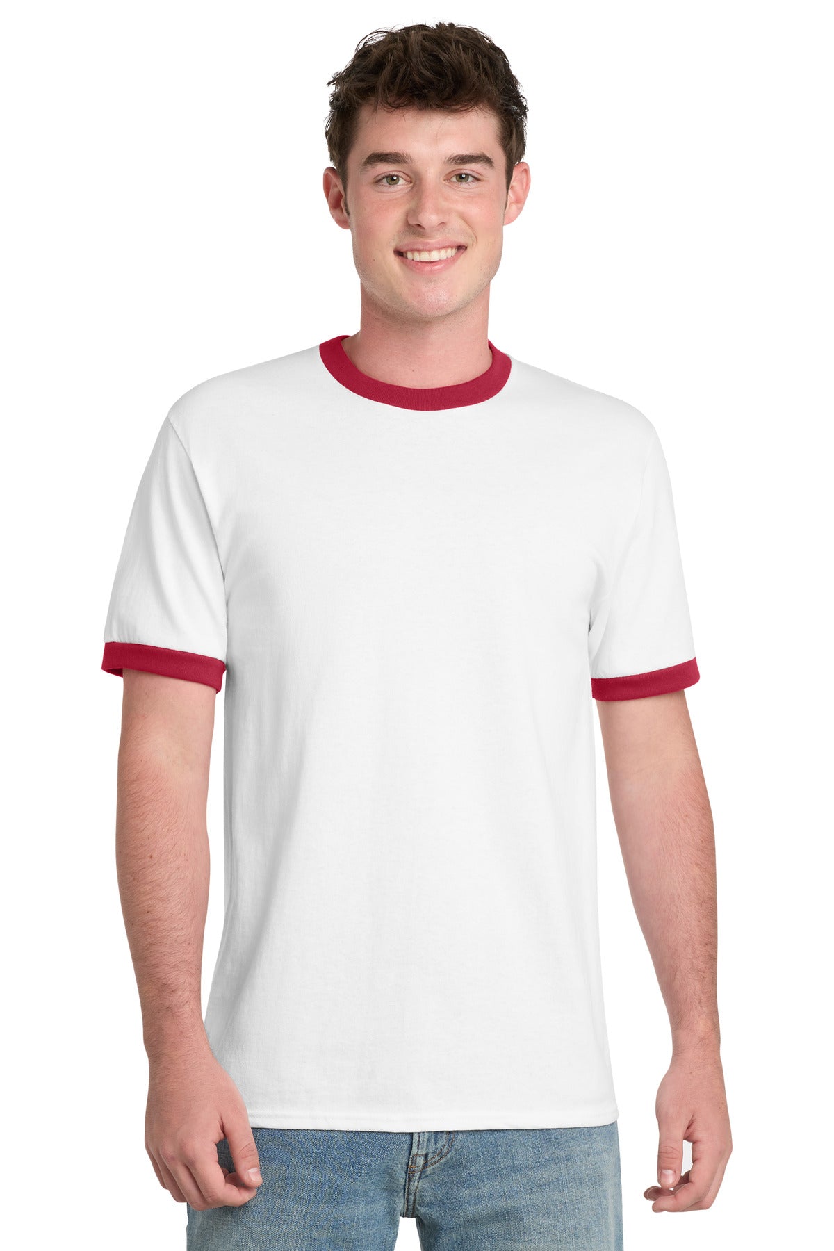 Port & Coƒ?› Core Cotton Ringer Tee.  PC54R