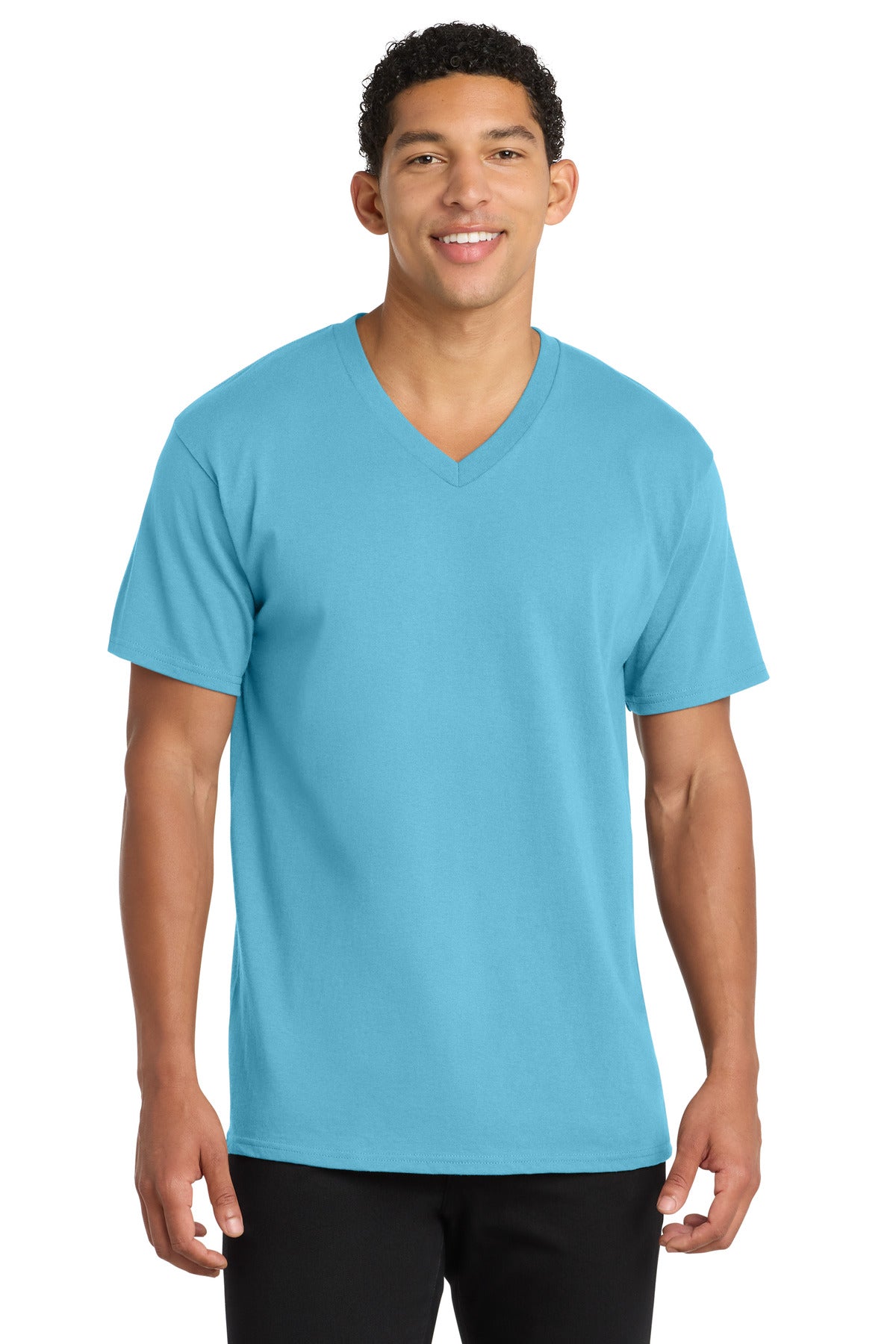 Port & Coƒ?› Core Cotton V-Neck Tee. PC54V