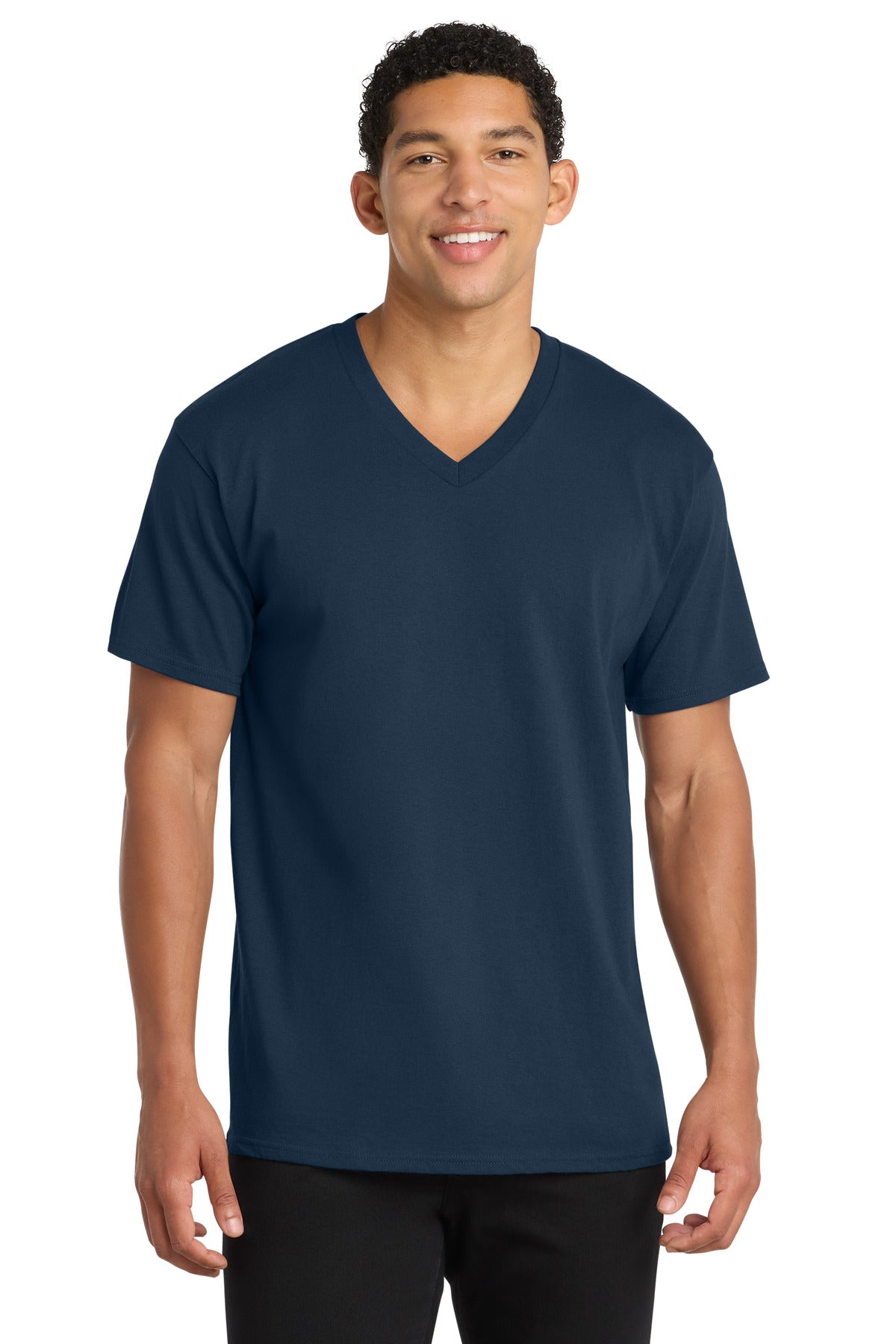Port & Coƒ?› Core Cotton V-Neck Tee. PC54V