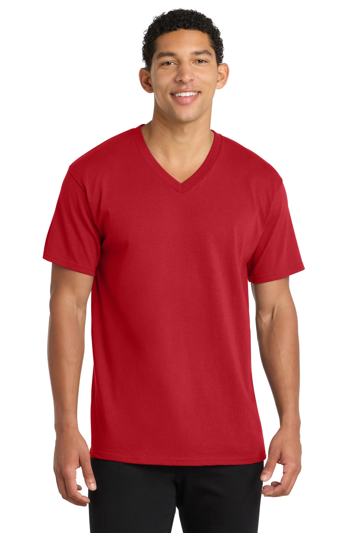 Port & Coƒ?› Core Cotton V-Neck Tee. PC54V