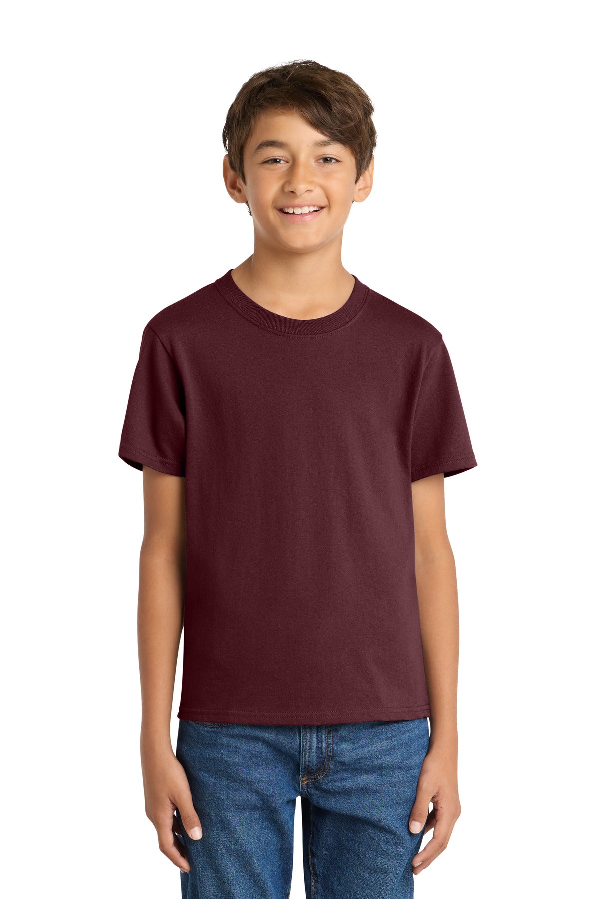 Port & Coƒ?› Youth Core Cotton Tee. PC54Y