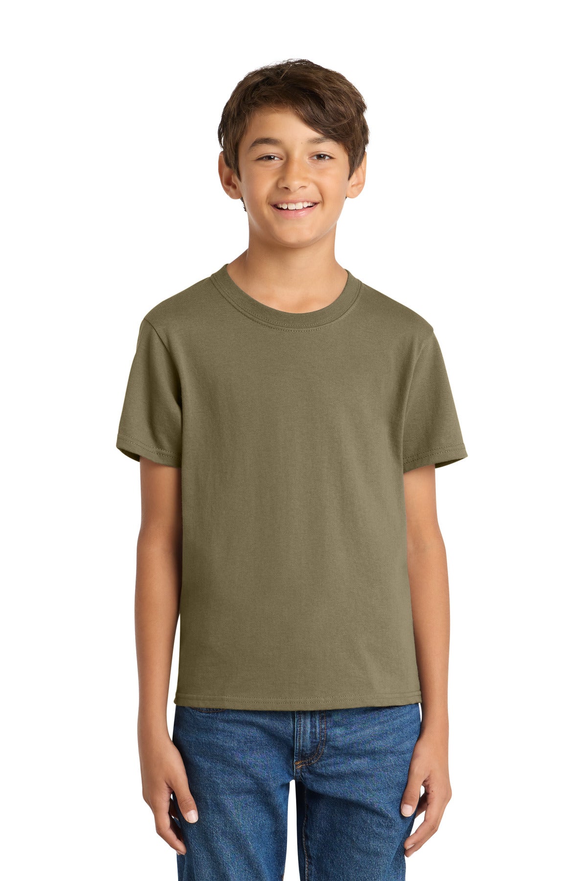 Port & Coƒ?› Youth Core Cotton Tee. PC54Y