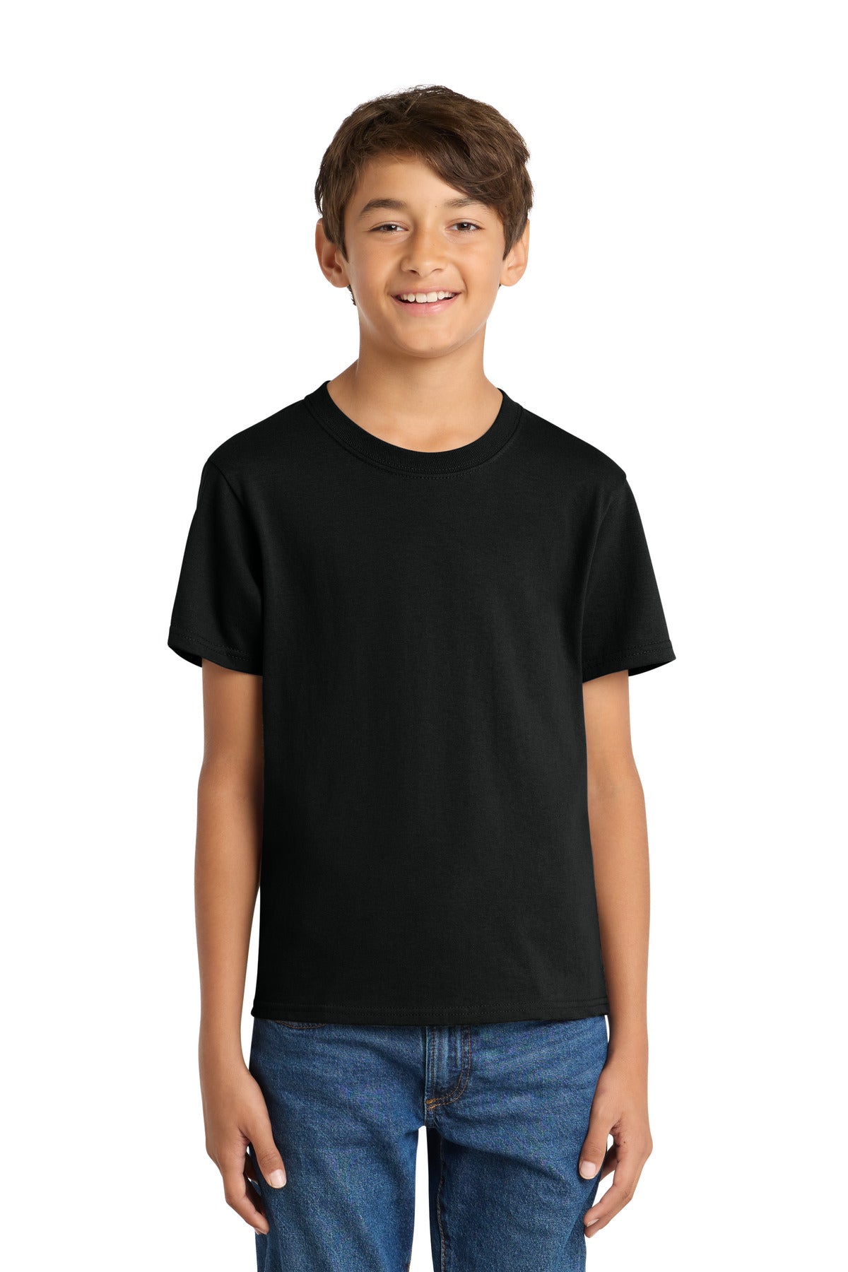 Port & Coƒ?› Youth Core Cotton Tee. PC54Y