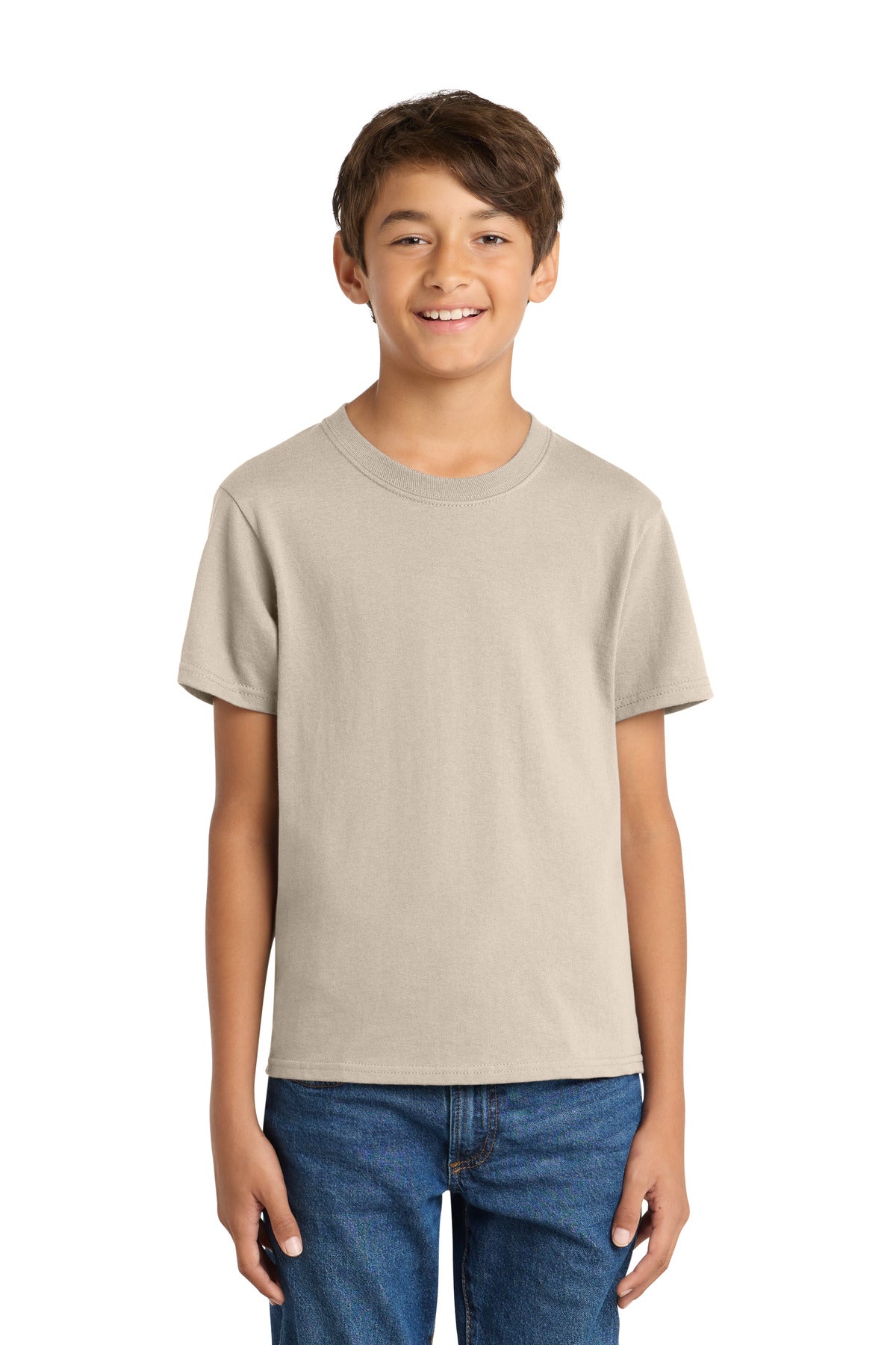 Port & Coƒ?› Youth Core Cotton Tee. PC54Y