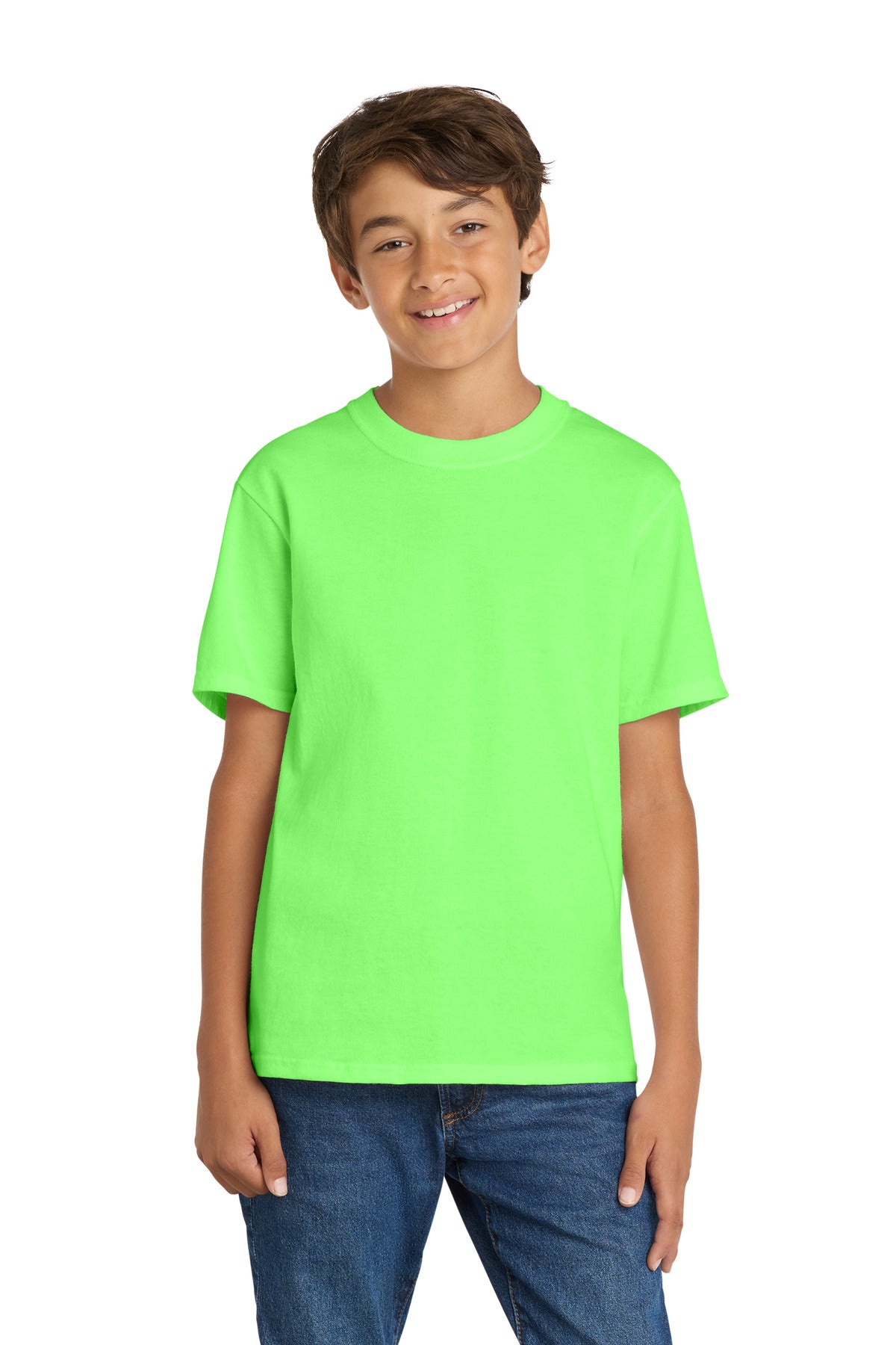 Port & Coƒ?› Youth Core Cotton Tee. PC54Y