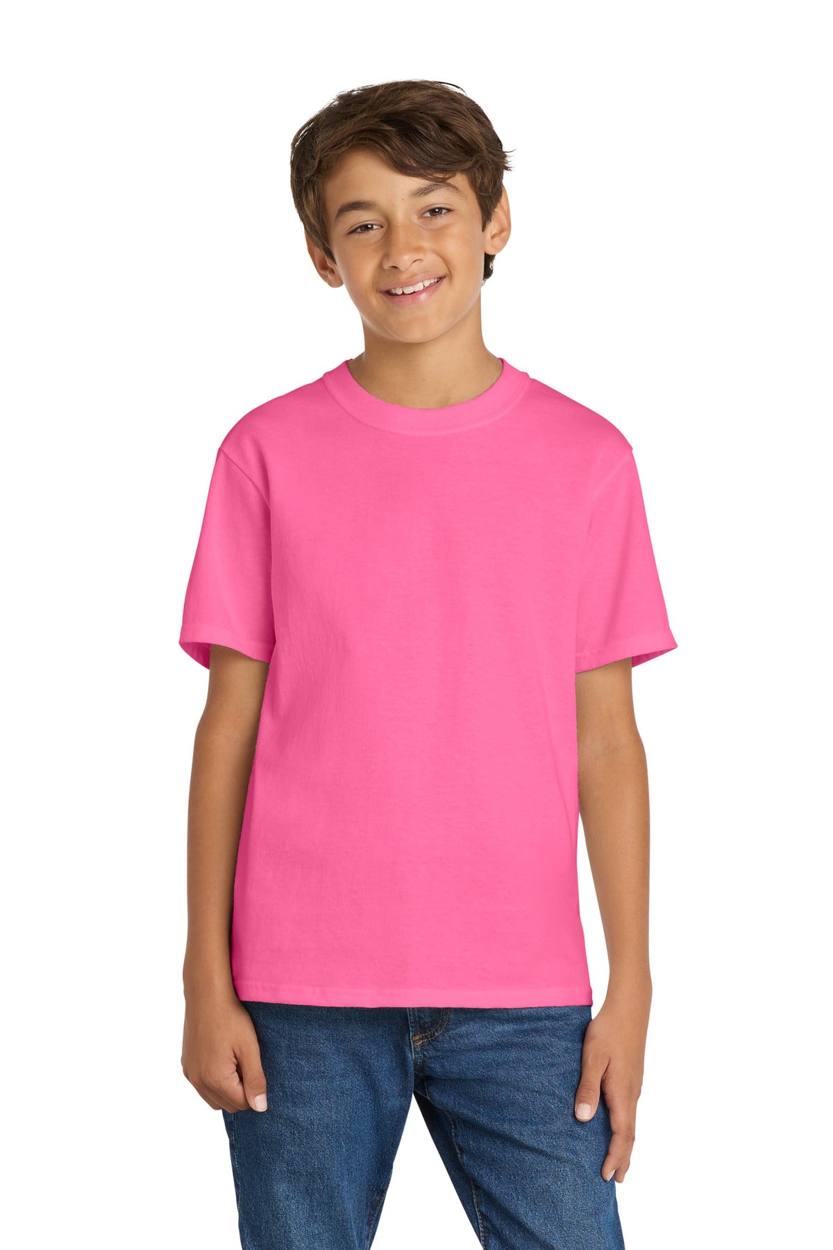 Port & Coƒ?› Youth Core Cotton Tee. PC54Y