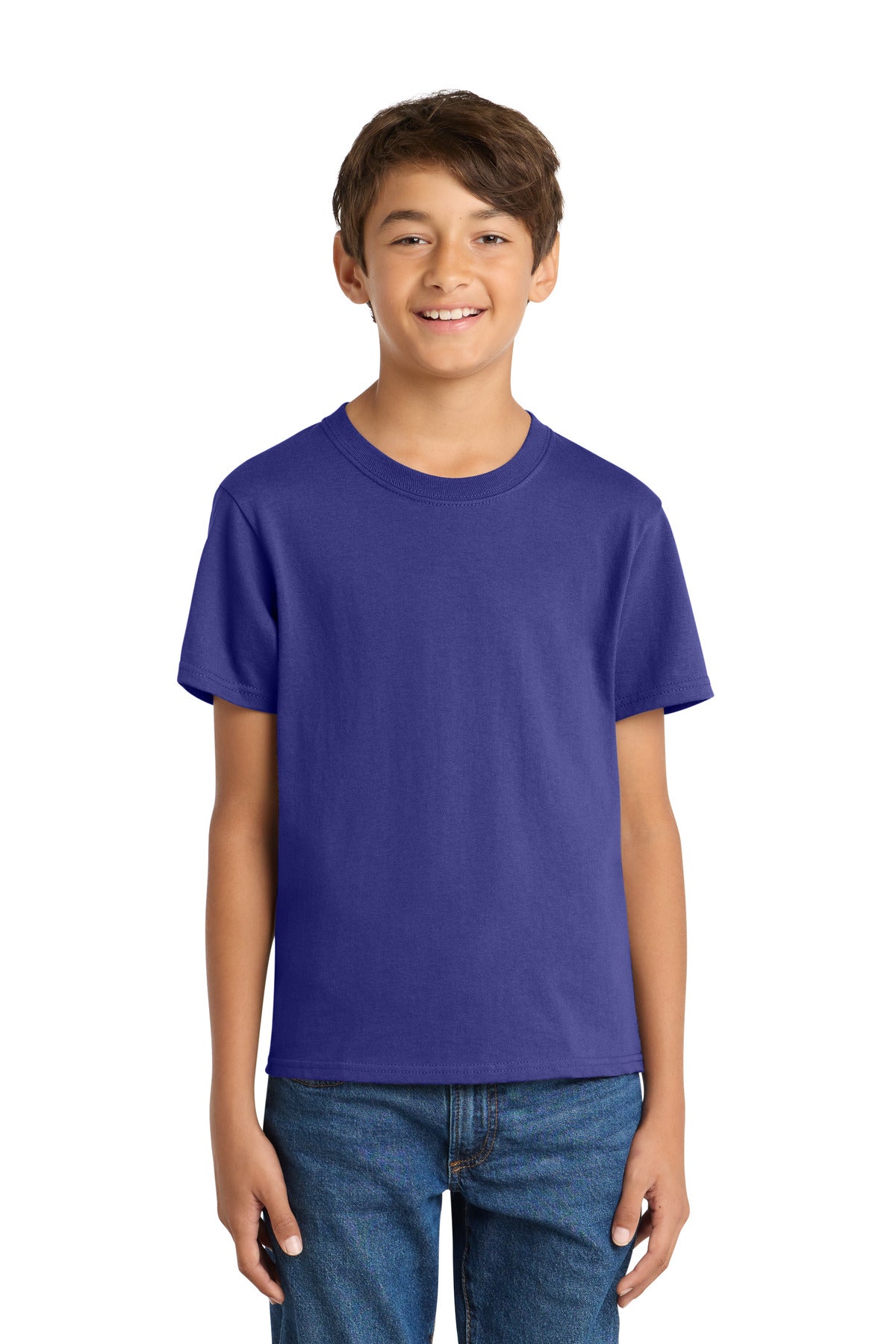 Port & Coƒ?› Youth Core Cotton Tee. PC54Y