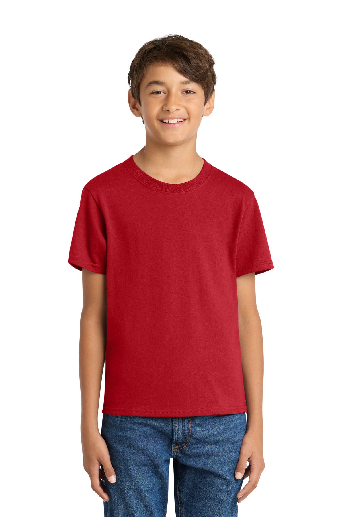 Port & Coƒ?› Youth Core Cotton Tee. PC54Y