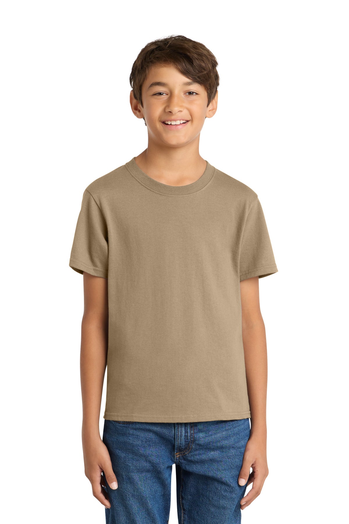 Port & Coƒ?› Youth Core Cotton Tee. PC54Y