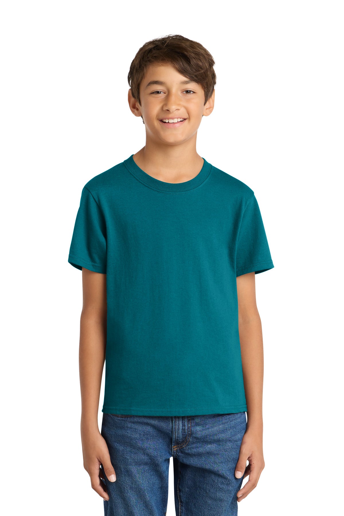 Port & Coƒ?› Youth Core Cotton Tee. PC54Y