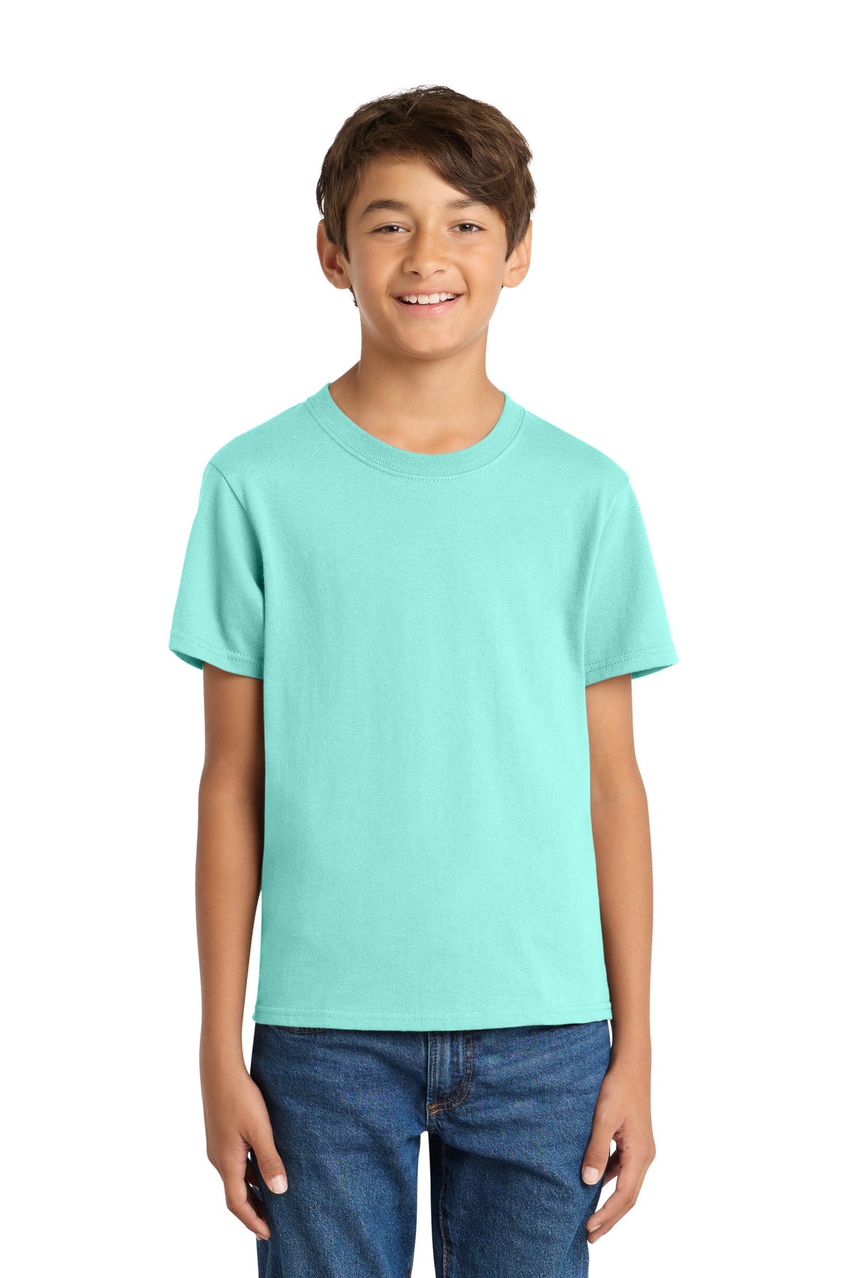 Port & Coƒ?› Youth Core Cotton Tee. PC54Y