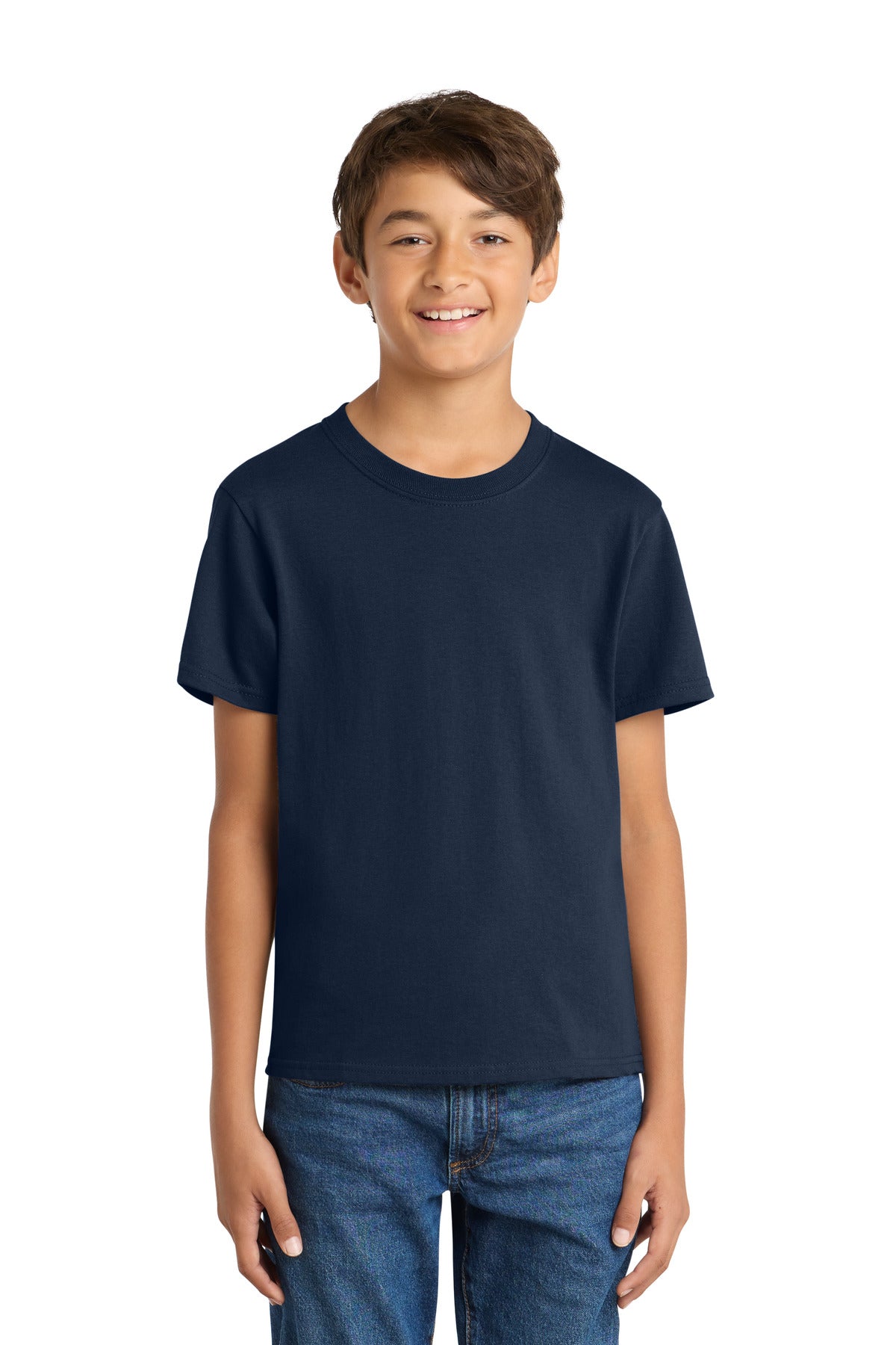Port & Coƒ?› Youth Core Cotton Tee. PC54Y