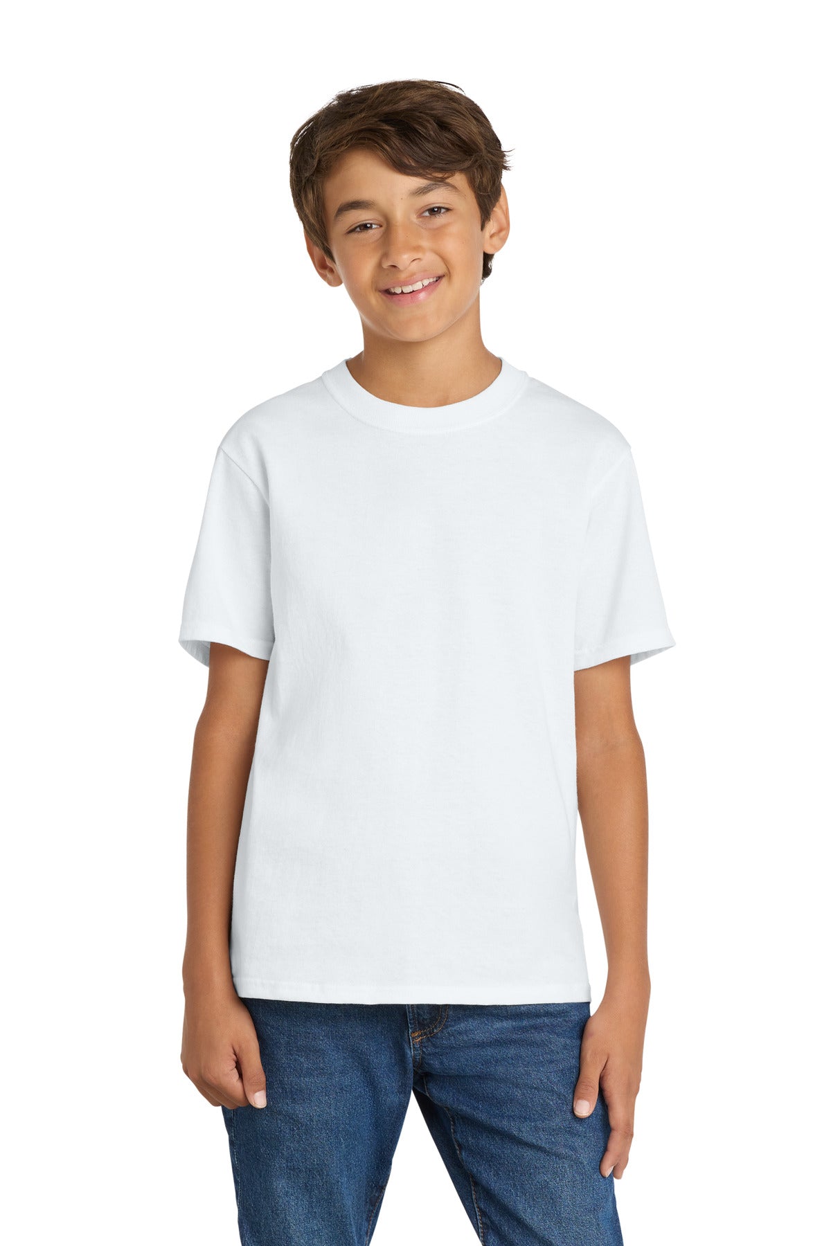 Port & Coƒ?› Youth Core Cotton Tee. PC54Y