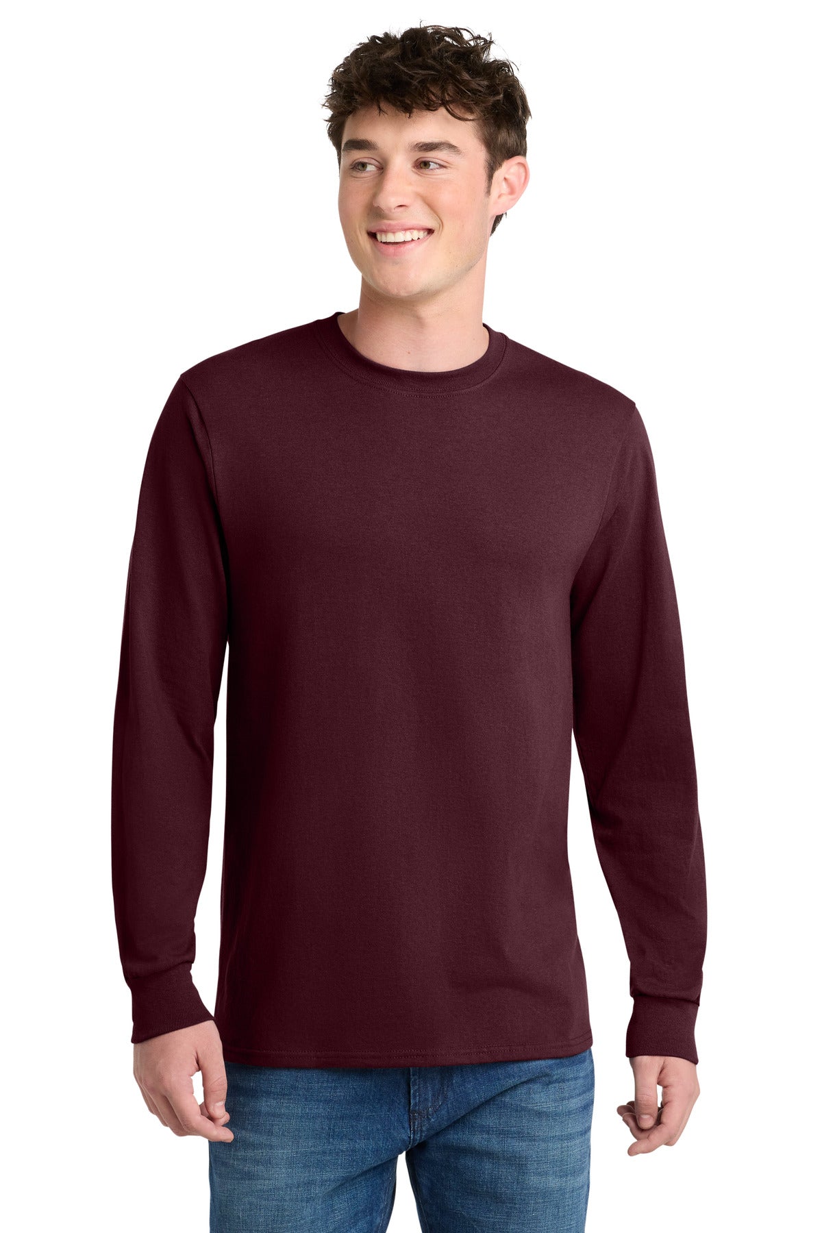Port & Coƒ?› Tall Long Sleeve Core Blend Tee. PC55LST